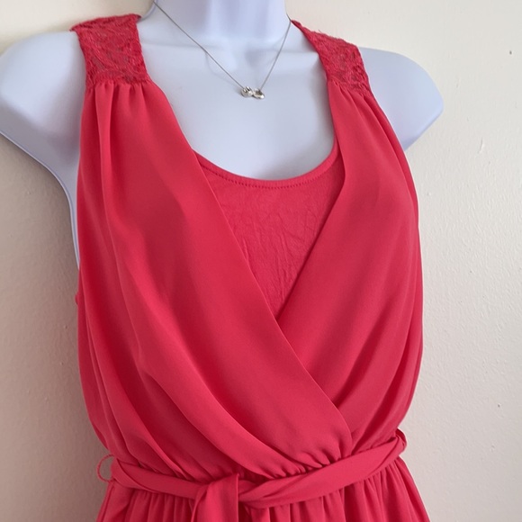 Express: Coral dress - Picture 3 of 6